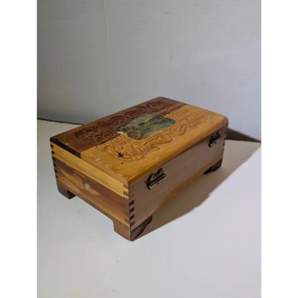 Vintage carved cedar